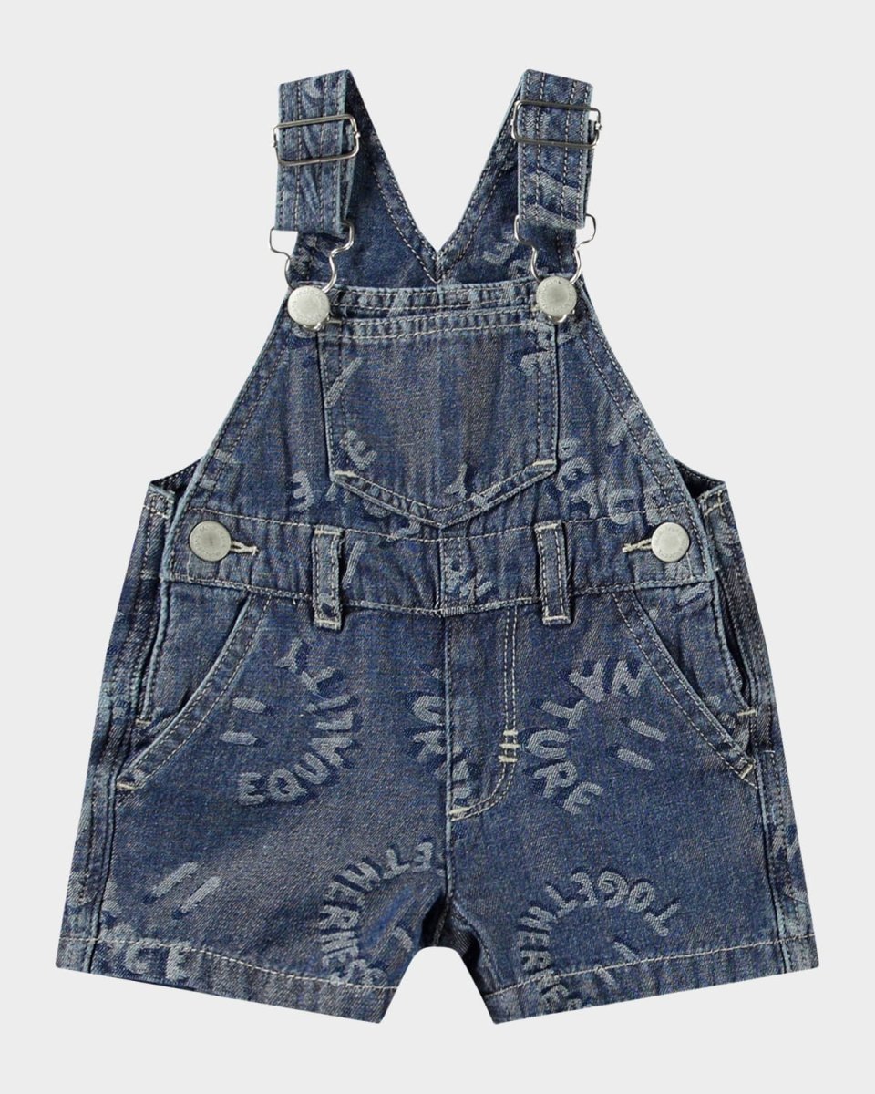 Boy's Spot Denim Overalls, Size 9M